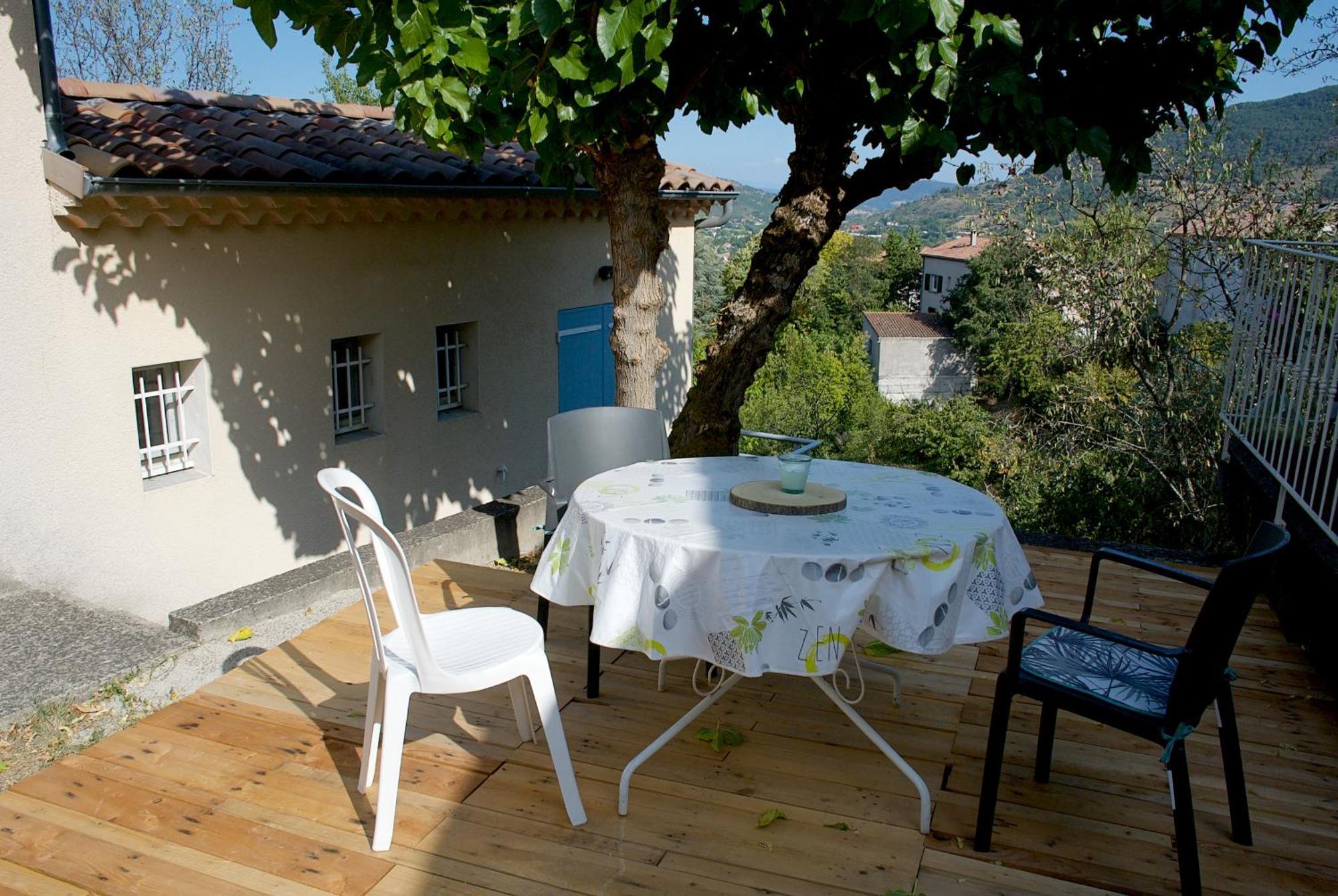 Nid Douillet - Les Fargettes - Superbe Vue - Charmante Petite Maison Avec Jardin - 2 Pieces A Privas Kültér fotó
